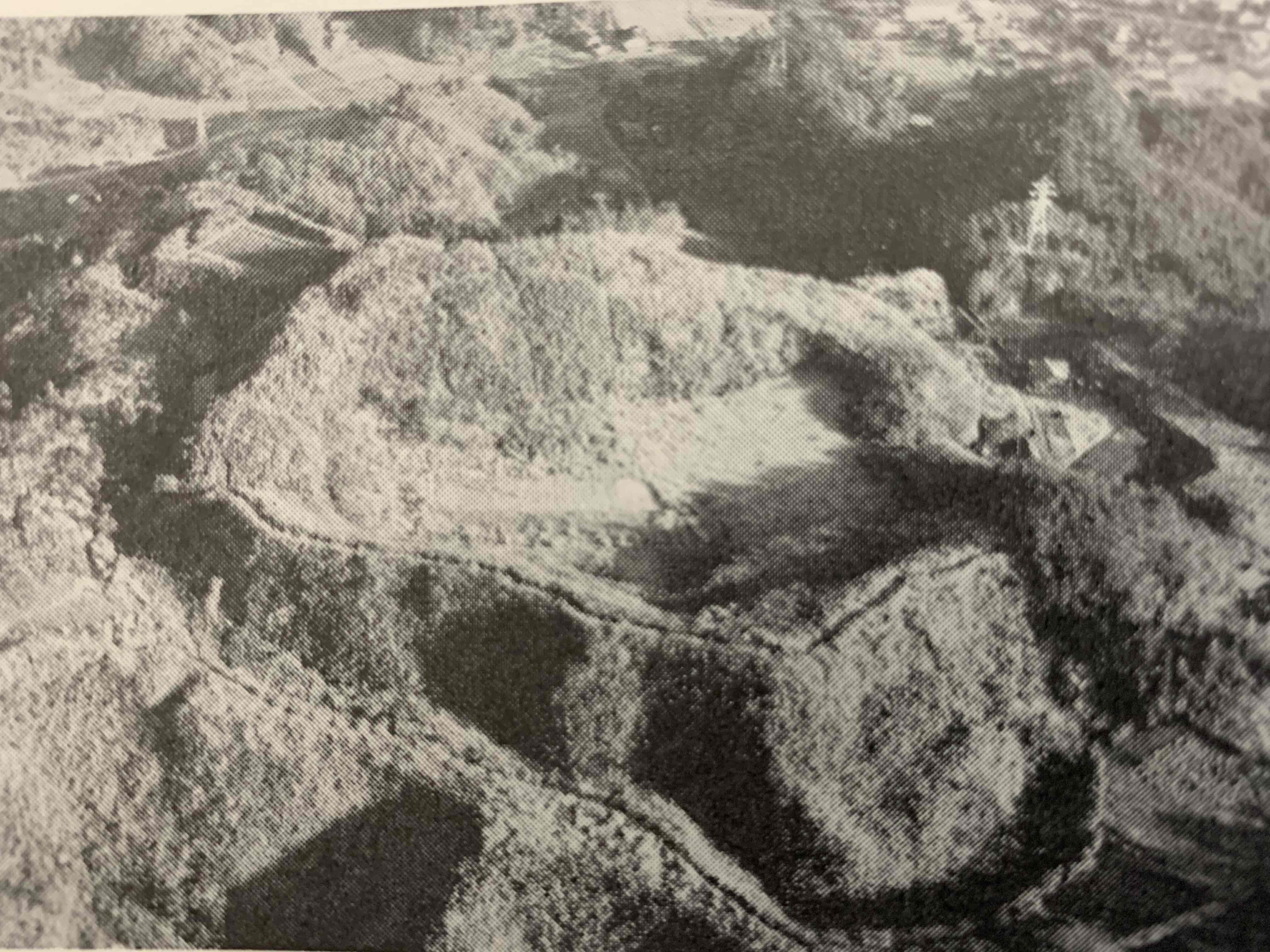 昭和30年代の玉縄城航空写真
